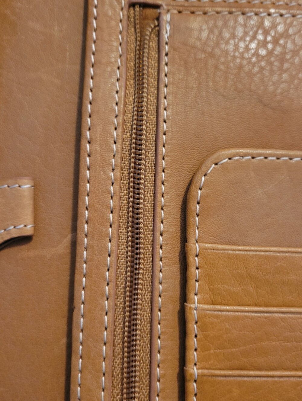 Vintage Franklin Covey Genuine Leather Zippered Day Planner - Picture 6 of 13